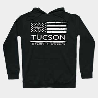 Us Flag Tucson, Tucson City Love Hoodie